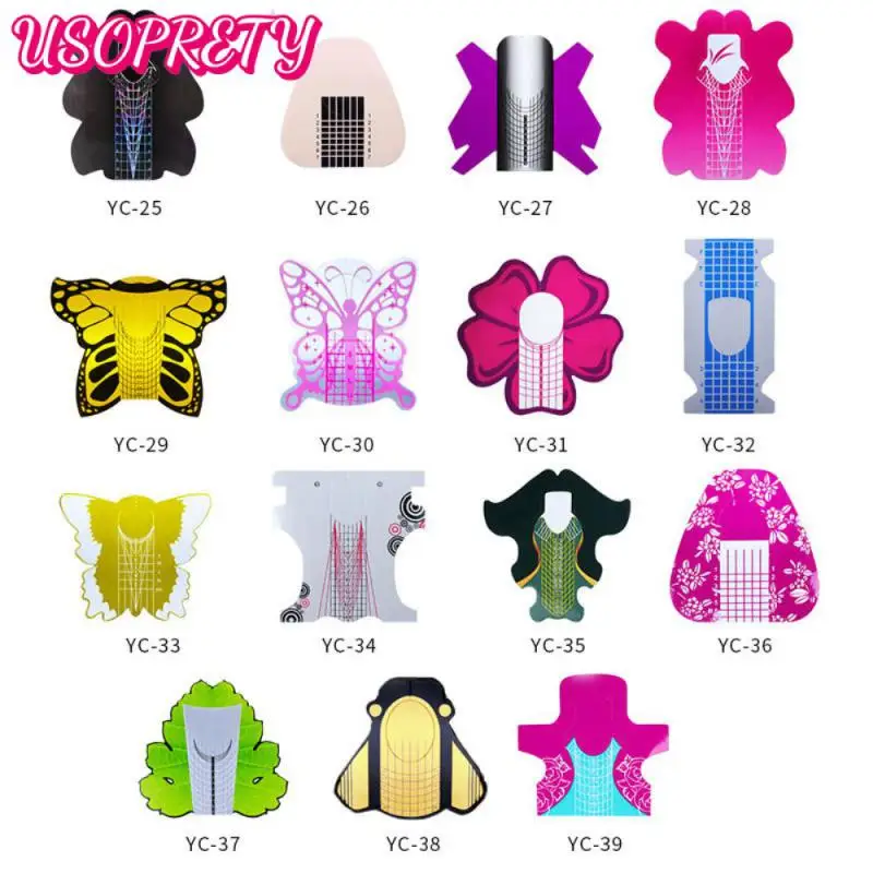 

Самоклеящаяся Подложка для французских ногтей, одноразовый экономичный прямоугольный держатель для ногтей в виде бабочки, высокое качество, держатель для бумаги для ногтей