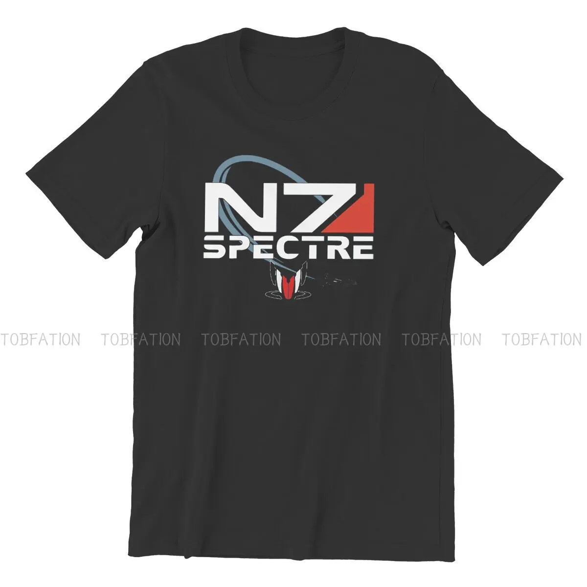 Mass Effect Game N7 Spectre футболка Harajuku Punk полиэстер мужская с круглым вырезом одежда
