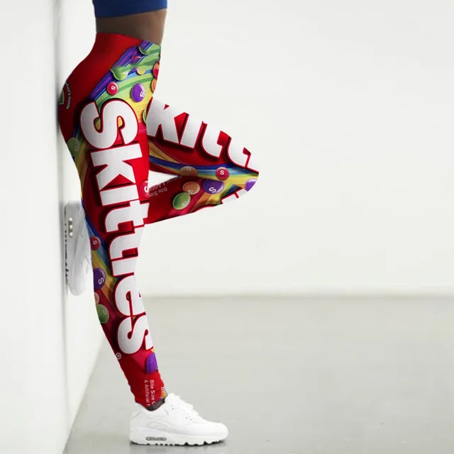 Sport Leggings Women 3D Snacks Printing Tights Yoga Pants Gym Leggin Ladies Seamless Leggins for Female Leginsy Sexy Legins 2022 2