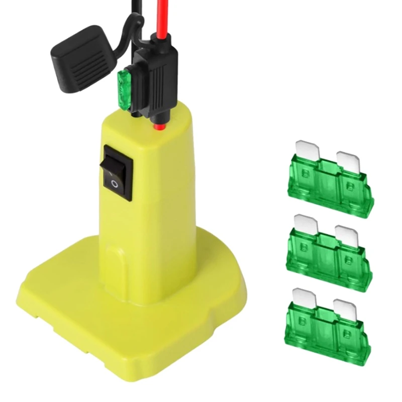 Адаптер для силовых колес Ryobi 18 в аккумулятор с предохранителем самодельный