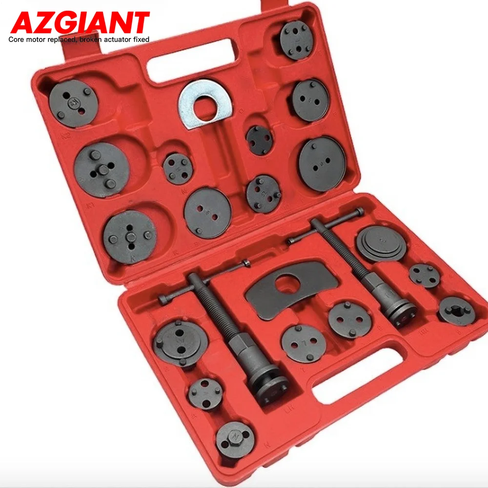 

22pcs Universal Car Disc Brake Caliper Wind Back Brake Piston Compressor Tool Kit For Most Automobiles Garage Repair Tools