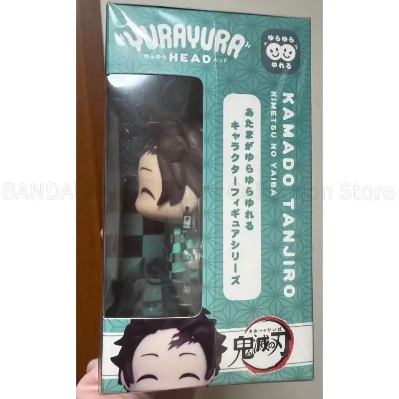 Фото В наличии Оригинальная фигурка Max Limited Takara Tomy A.R.T.S YURAYURA HEAD Kimetsu No Yaiba Танджиро Камадо с закрытыми глазами, улыбающаяся версия. Фигура №3