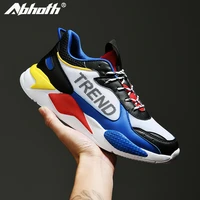 abhoth increase male sneakers colorblock running shoes summer breathable mens sneaker fashion wear resistant outdoor sport shoe