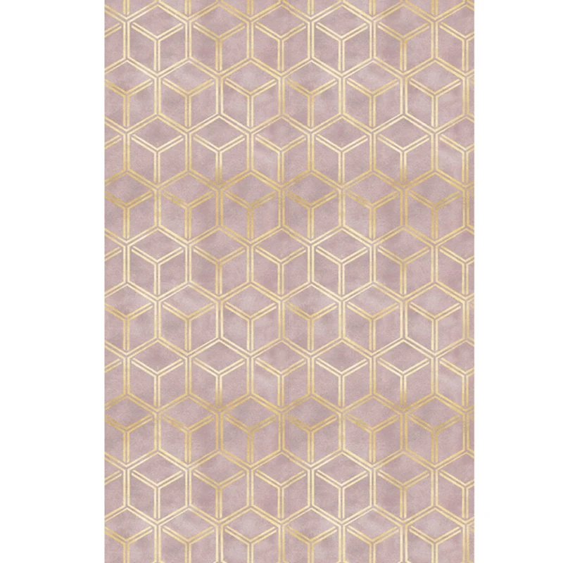 

Pink Geometric Lattice Wall Decoration Self Adhesive Wallpapers Bedroom Study Living Room Furniture Makeover Home Decor Stickers