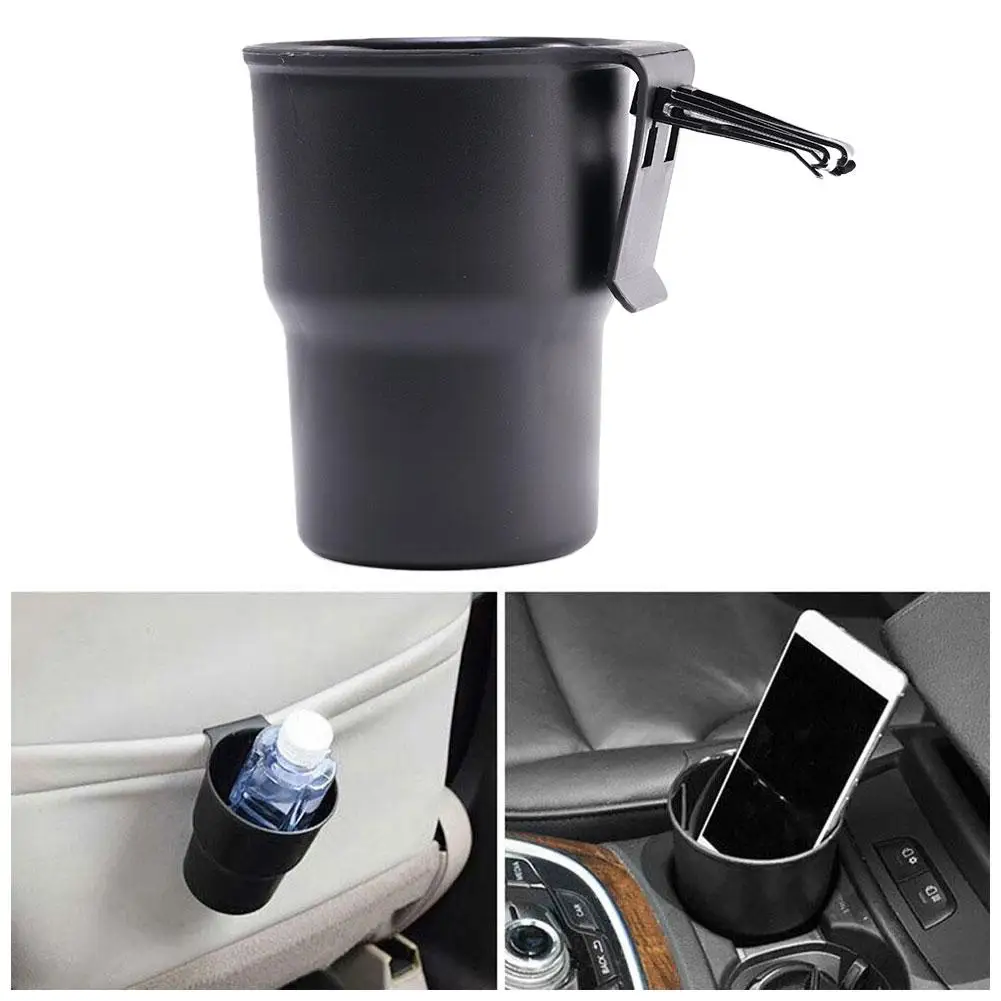 

Portable Car Water Cup Holder Box Mobile Phone Holder Back Beverage Trash Chair Holder Outlet Air Can Armrest Box Door E4R7