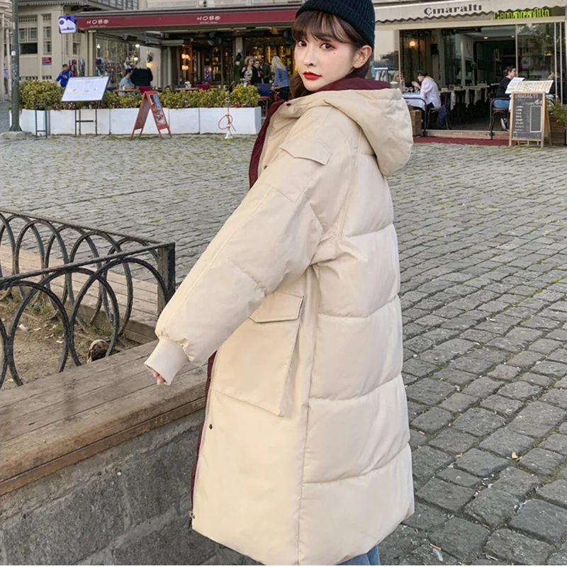 Women Jacket   Down cotton Jackets Winter Jackets Coat Quality Thick Warm Cotton Jackets Casual Parka Overcoat  long