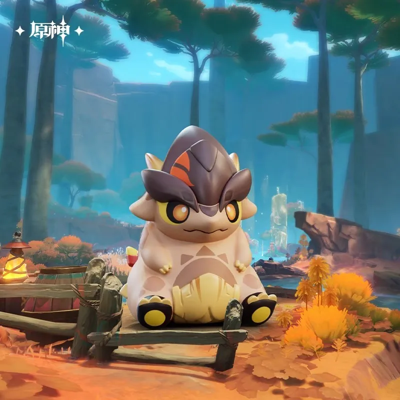 [Подлинная] miHoYo игра Genshin Impact Natlan Dragon Tepetlisauri мультяшные куклы аниме Loong ПВХ статуя