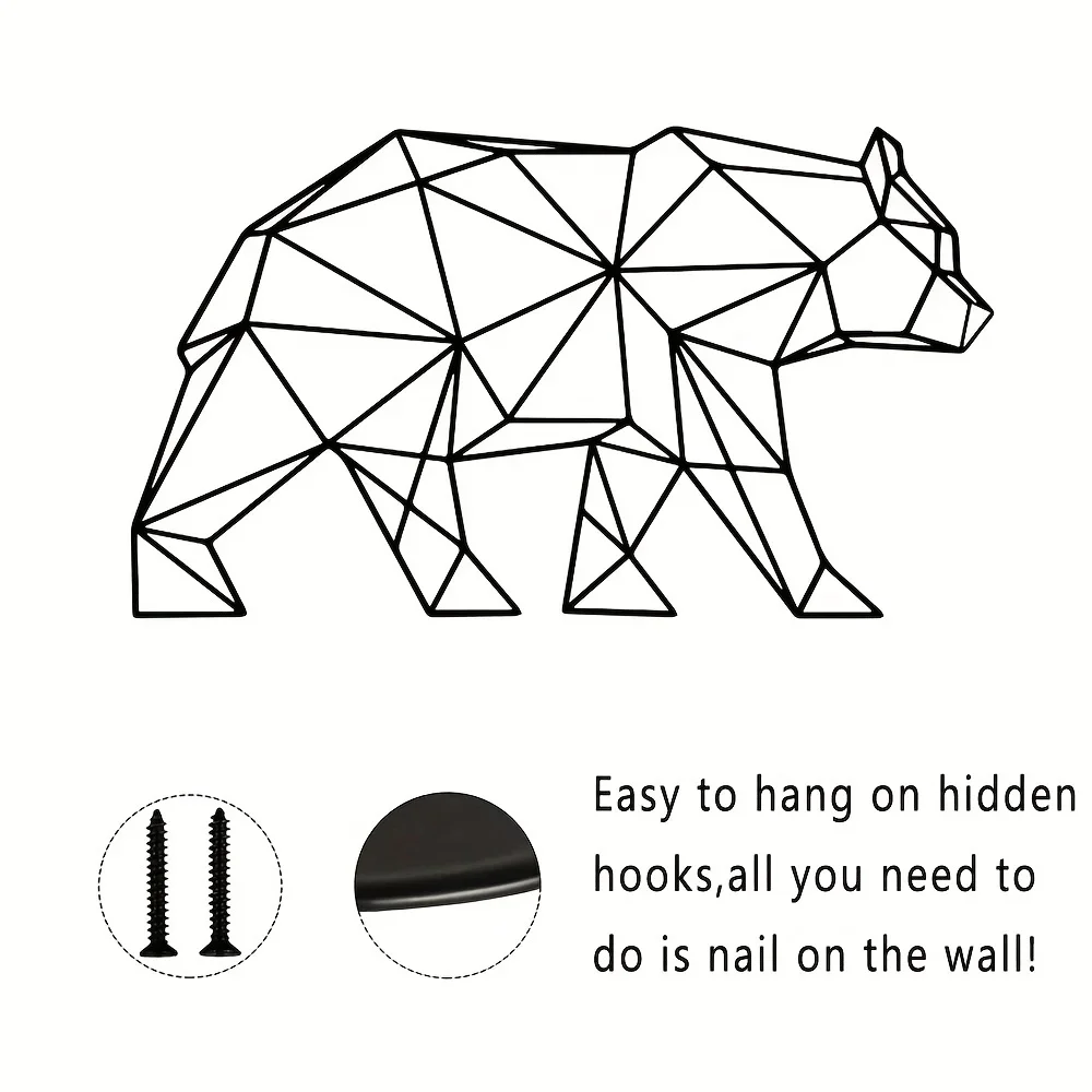 Минималистичный Металлический Геометрический Настенный Декор Скульптура