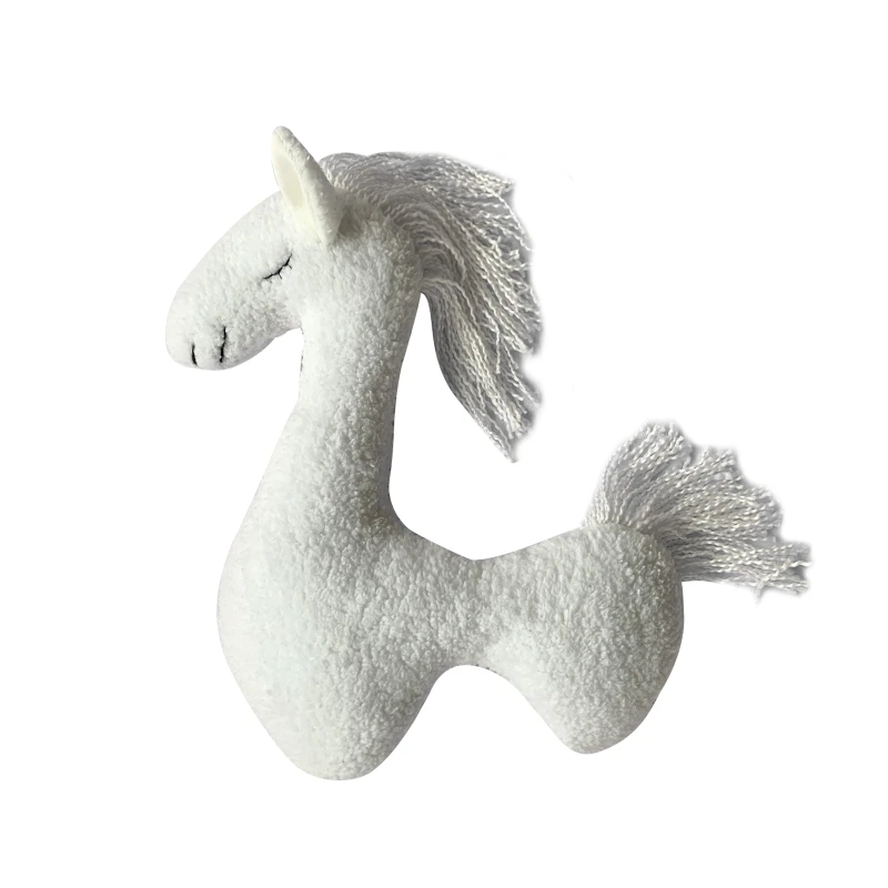

Y3NF Newborn Photography Posing Pony Props Baby Photoshoot Cute Horse Doll Animal Infants Photo Shooting Toy