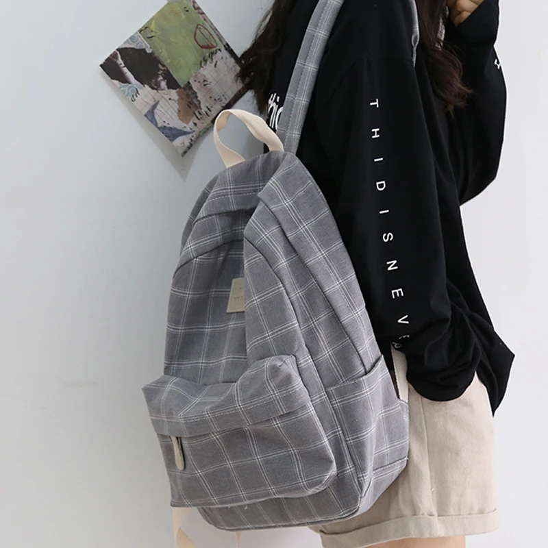 School Bag Casual New Simple Women Backpack Striped Book Packbags for  Teenage Travel Shoulder Bag Rucksack Fashion Girl College - купить по  выгодной цене | AliExpress