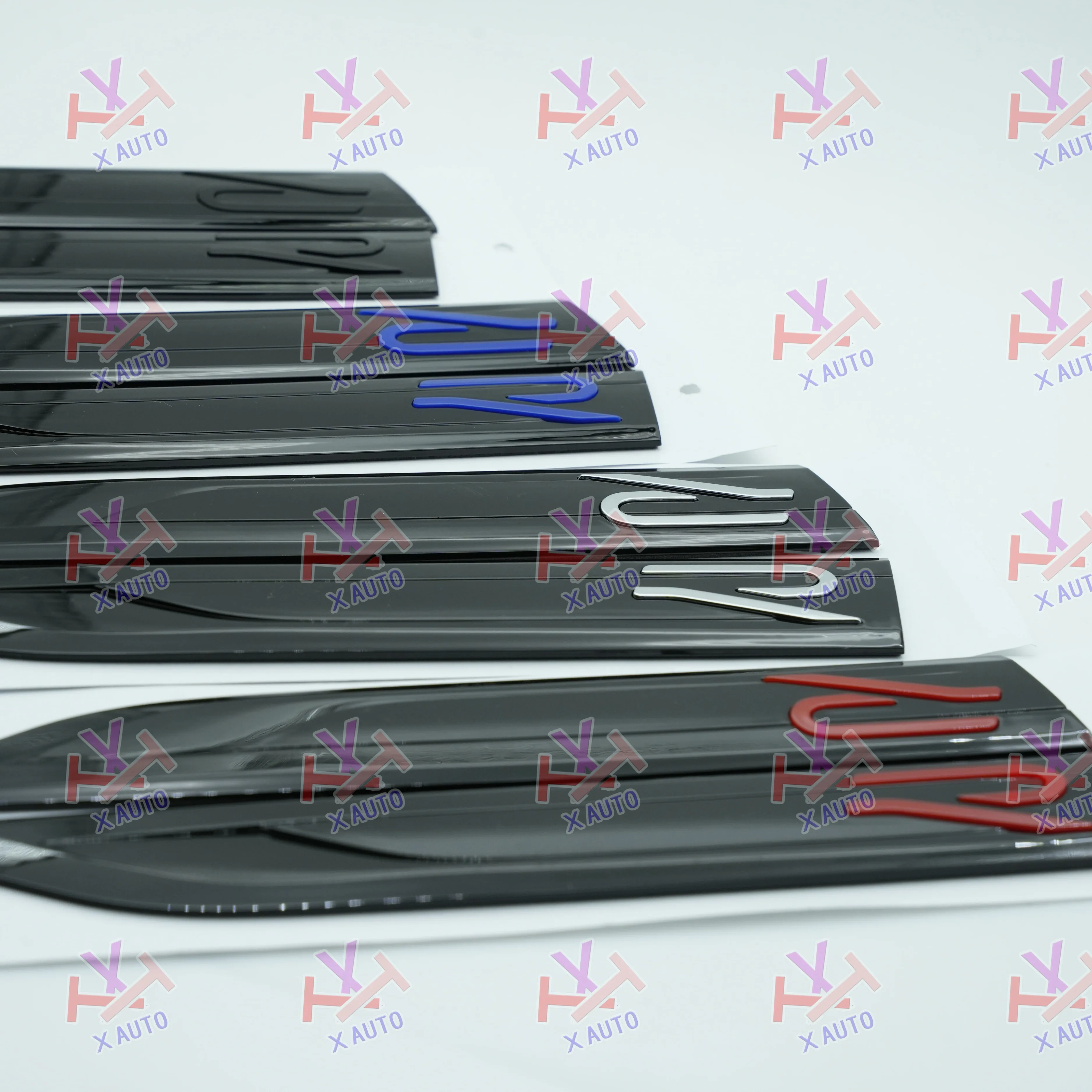 Фото 2 шт. Новый 3D металлический значок на крыло с буквами автомобиля Логотип Rline Fender Боковое крыло Наклейка Эмблема Значок для Golf 6 7 8 MK6 MK7 MK8 №3