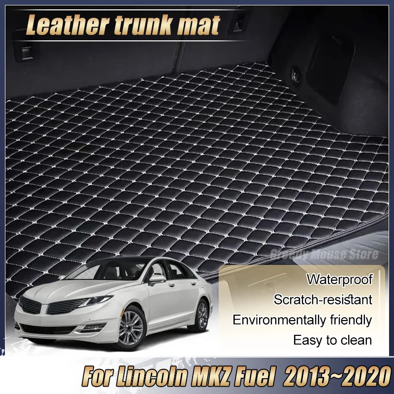 Фото Коврик в багажник для Lincoln MKZ Fuel 2013-2020 MK2, полная защита, противоскользящий, легко чистится, специальные автомобильные аксессуары. №1