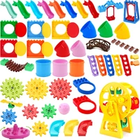 large building block accessories assembled diy amusement park qianqiu slide stairs pipeline series set gift toys for children