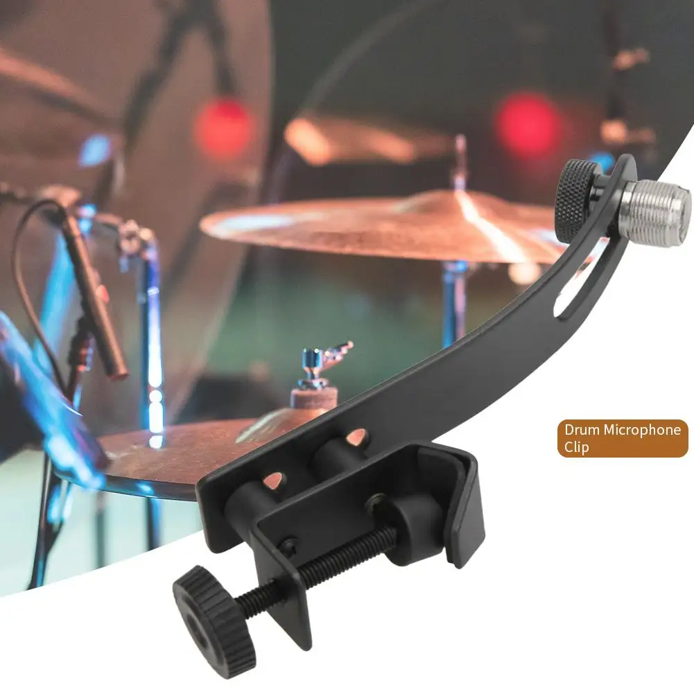 

Gj03 Drum Microphone Clip Adjustable Mounting Holder Microphone Clip Portable Universal Shockproof Clamp