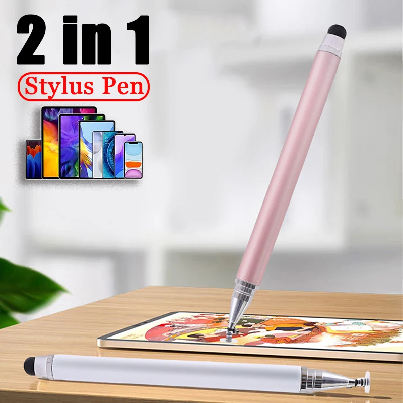 

2in1 Universal Stylus Pen Drawing Tablet Capacitive Screen Touch Pen for Mobile Phone Ipad Samsung Tab Smart Pencil Accessories