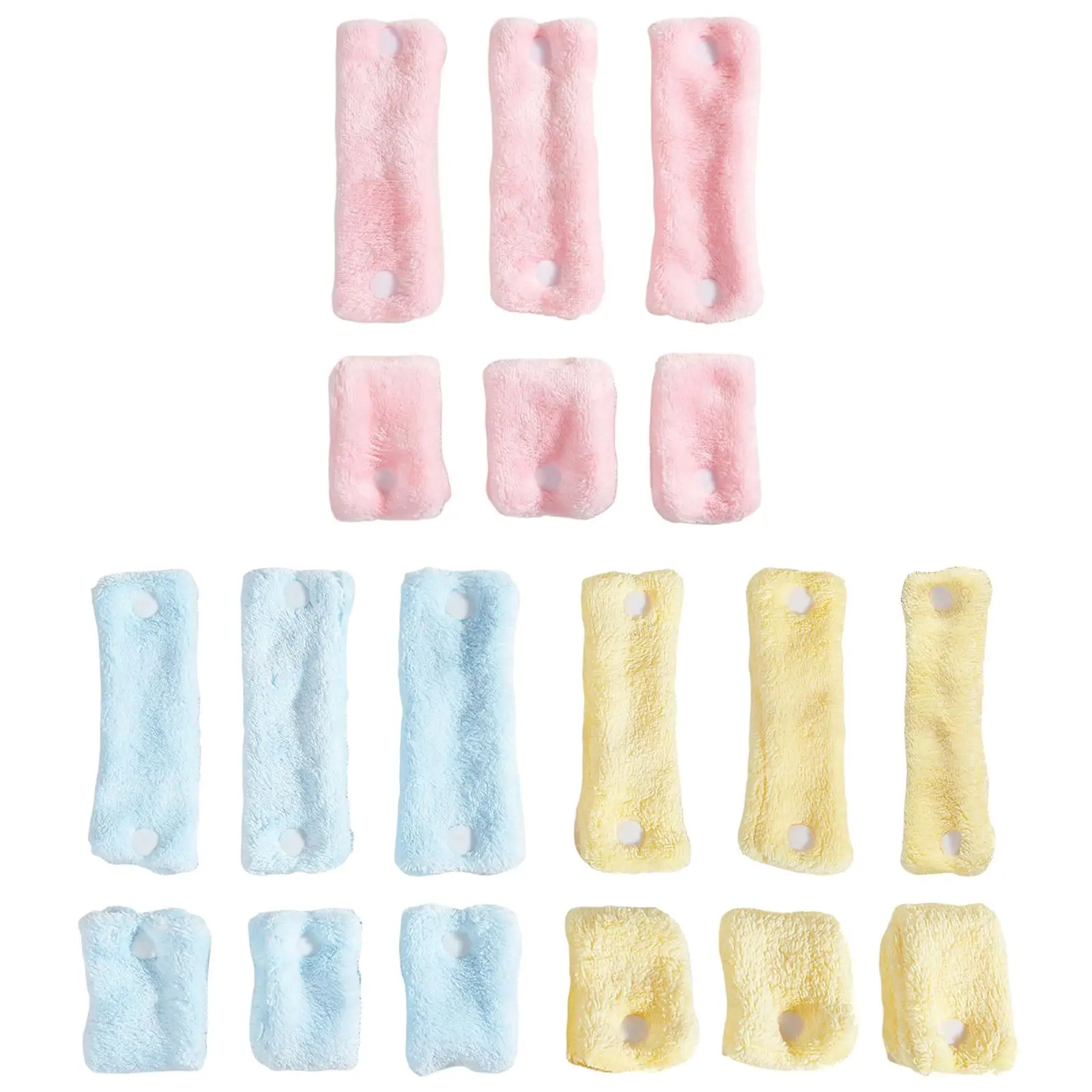 

6 шт., бигуди для волос из кораллового флиса