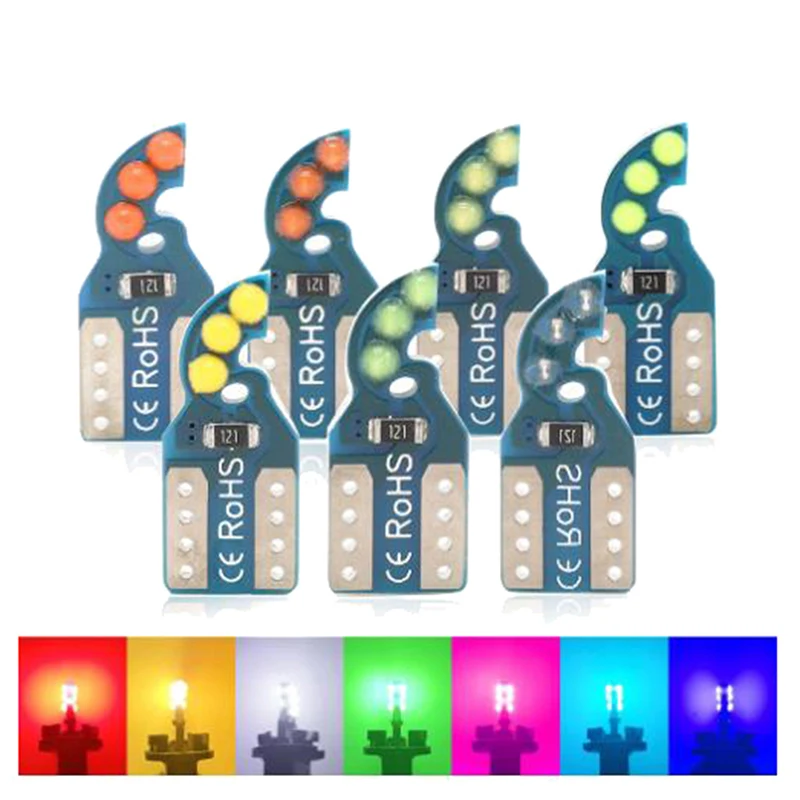 

2PCS T10 LED W5W Canbus 6SMD COB Car Parking Light 168 194 501 Interior Light