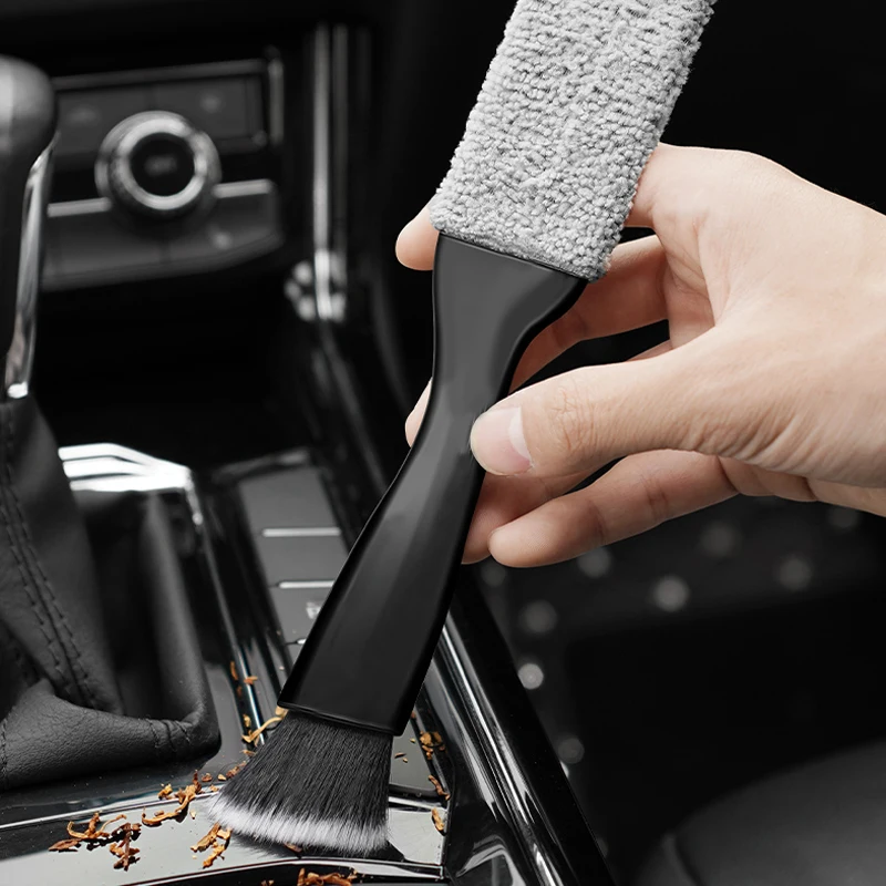 

Car Air Conditioner Vent Slit Cleaner Double-headed Dust Remover Brush Dusting Blinds Keyboard Cleaning Brush Car Wash Tools