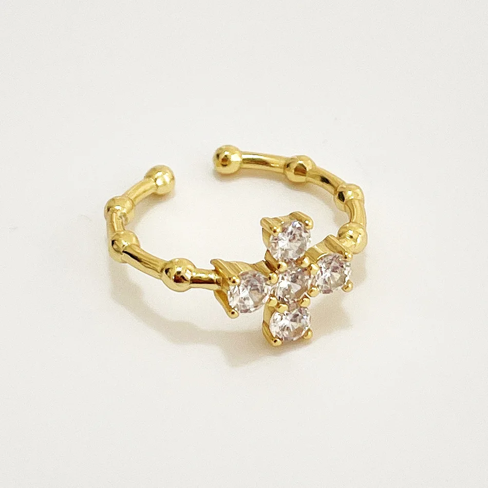 

Кольцо на указательный палец с лепестками, модное универсальное дизайнерское кольцо, регулируемое женское ювелирное изделие, Золотое коль...