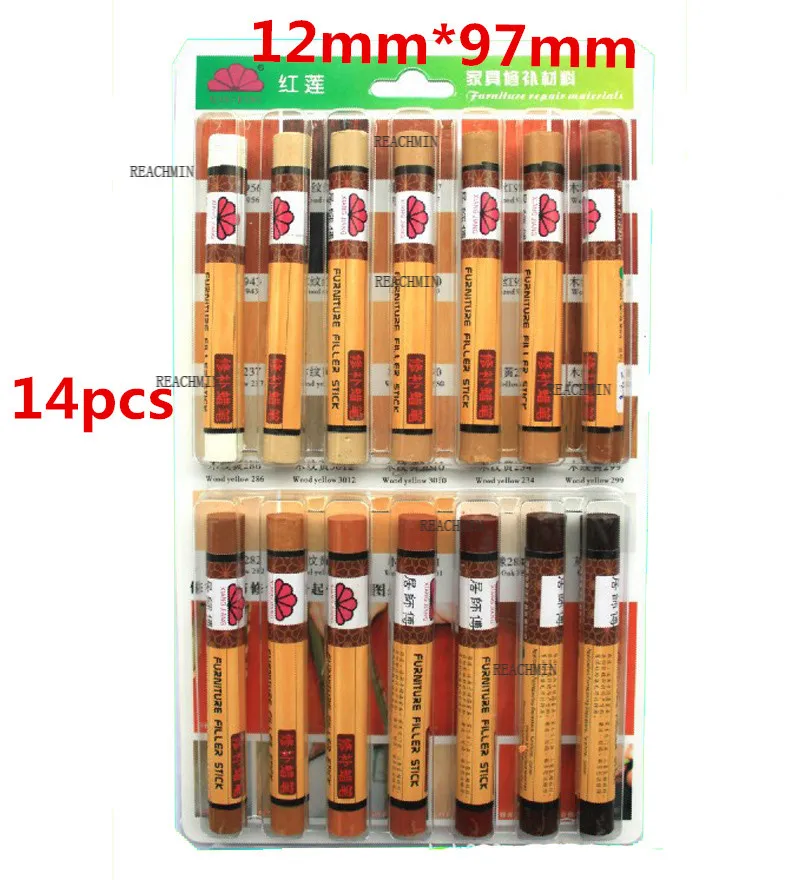 

14pcs/set furniture paint floor repair wax crayon scratch patch pen wood composite materials