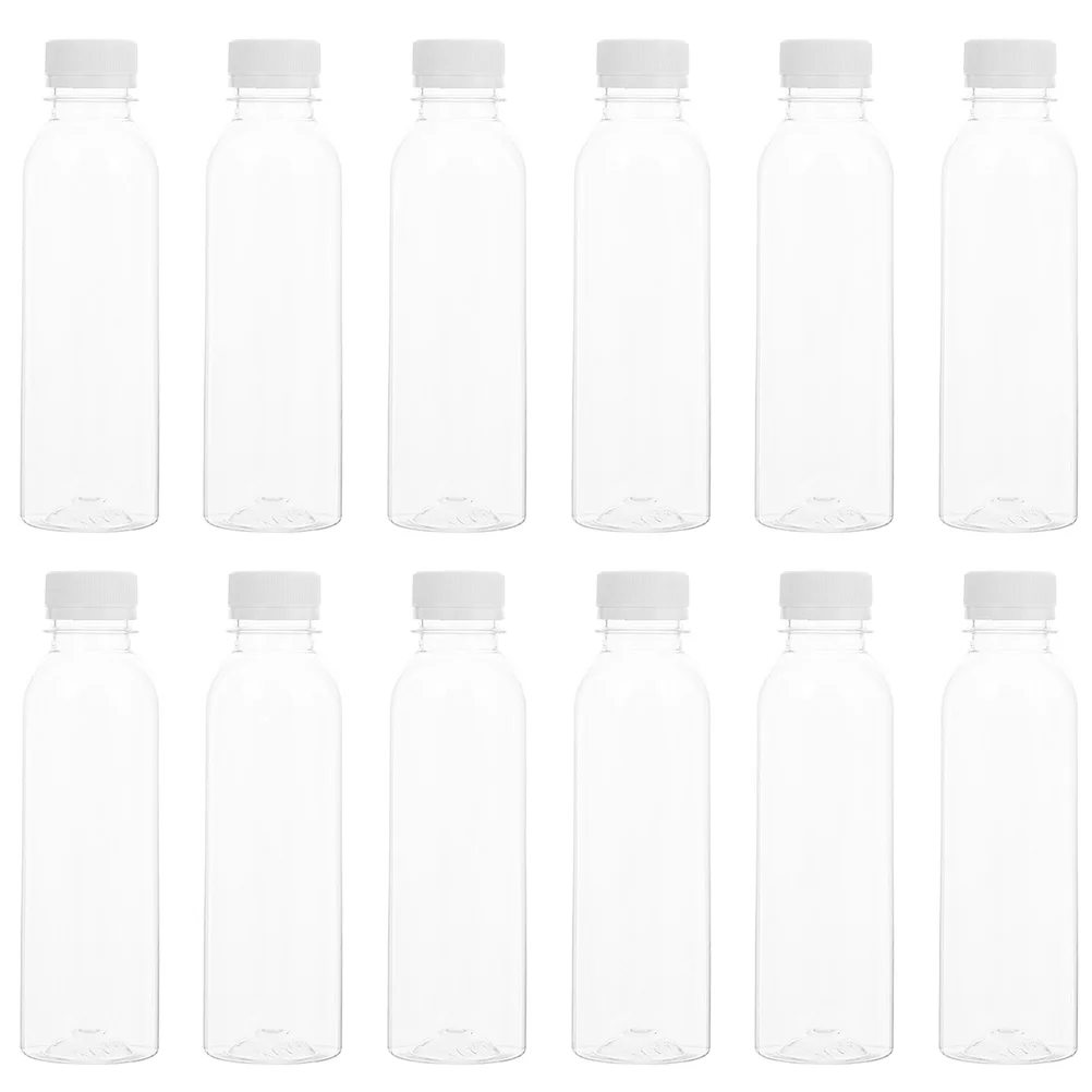 

Bottles Bottlewaterempty Reusable Beverageclear Drink Lids Juicing Storagecontaineryogurt Leakproof Camping Transparent Coffee