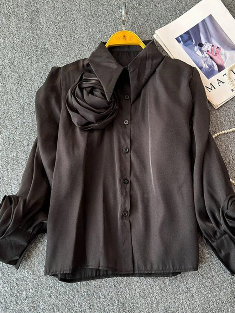 na plisowana koszula w kwiaty Femme 2024 рання весна корейские простые универсальные милые