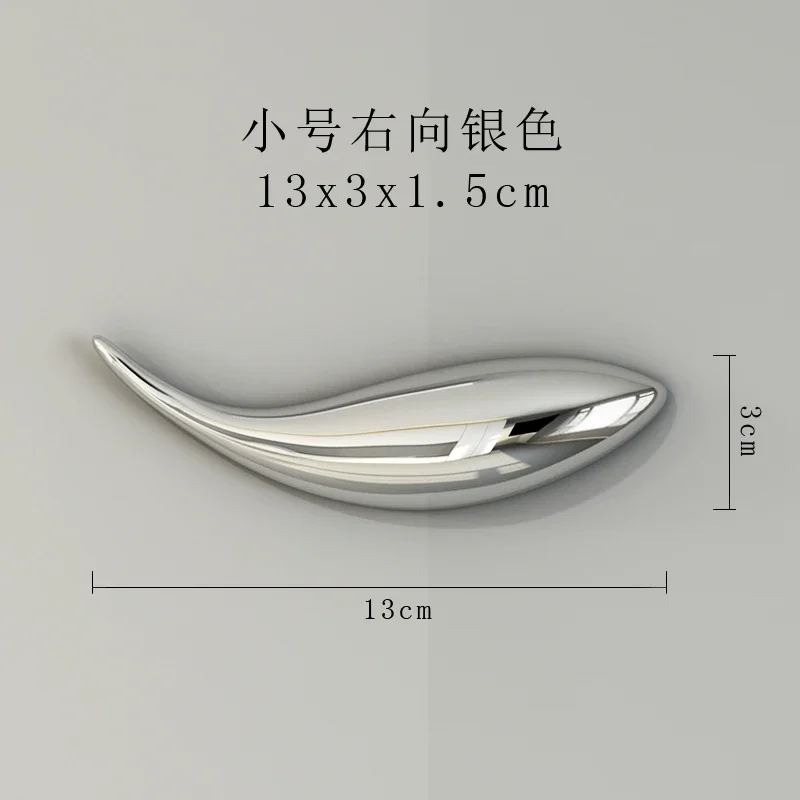 

Золотой серебряный настенный декор с рыбками