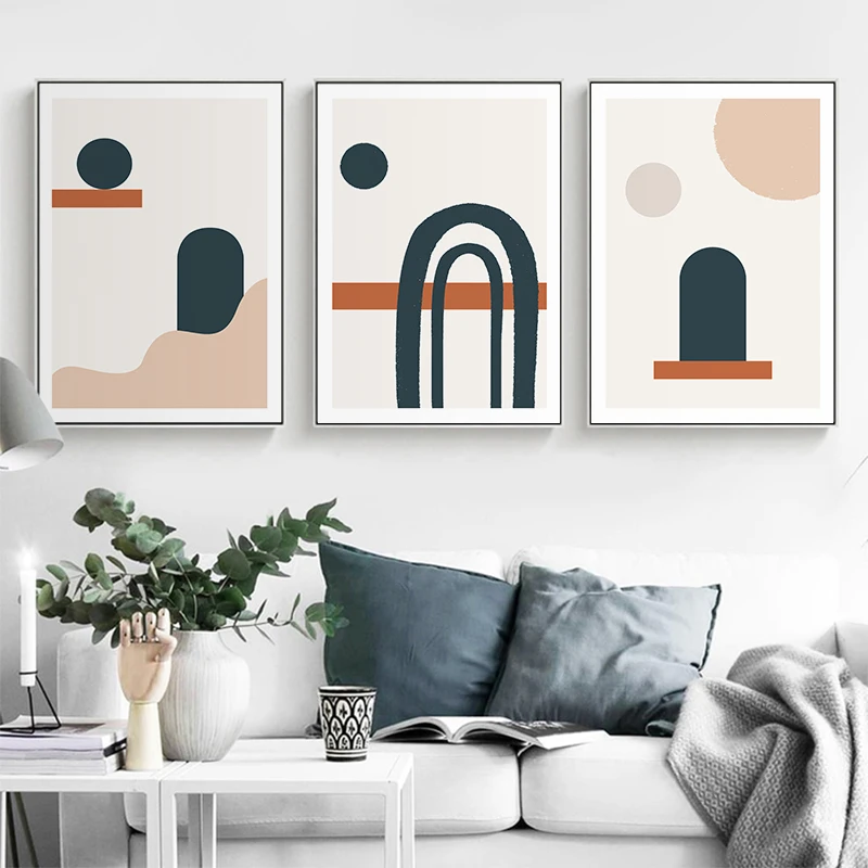 

Minimalist Geometric Abstract Canvas Painting Wall Art Interior Pictures Modern Poster Prints for Living Room Aisle Home Decor