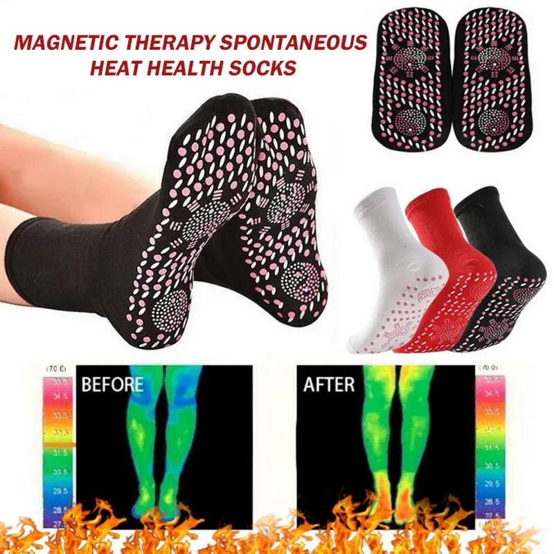 

Unisex Self-Heating Health Care Socks For Women Men Tour Magnetic Therapy Comfortable Breathable Winter Warm Massage Socks