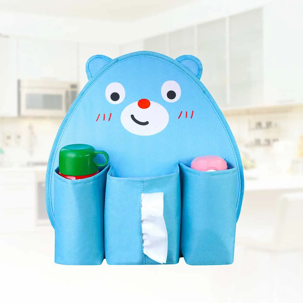 

Universal Cartoon Bear Car Organizer Seat Back Storage Bag Hanging Holder Multi Pocket Travel Bags Car-styling Interior for Kids