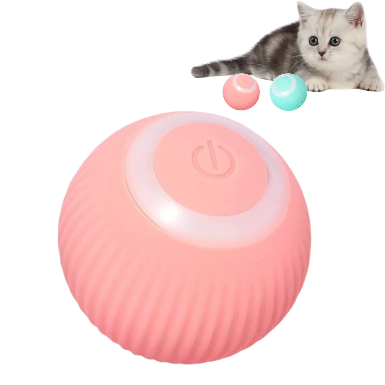 

Balle intelligente à roulement automatique pour chat, jouet électrique interactif pour chaton, accessoires pour animaux de com