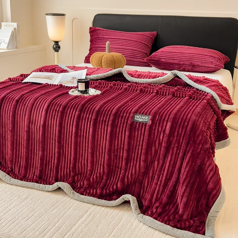 JNew искусственный кролик плюшевое теплое одеяло для кроватей осень-зима пушистое