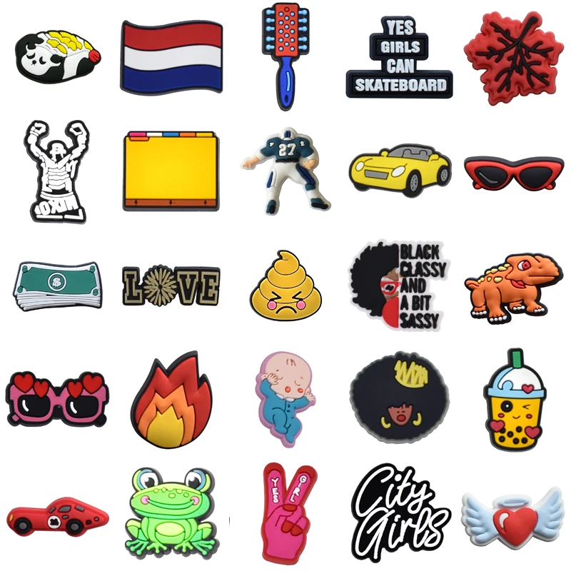 

Men Girl Kids Boy Set Jeans Shoes Accessories Decorations for Crocs Para Pins Shoe Charms Wholesale Bulk Women Charm Gifts Packs