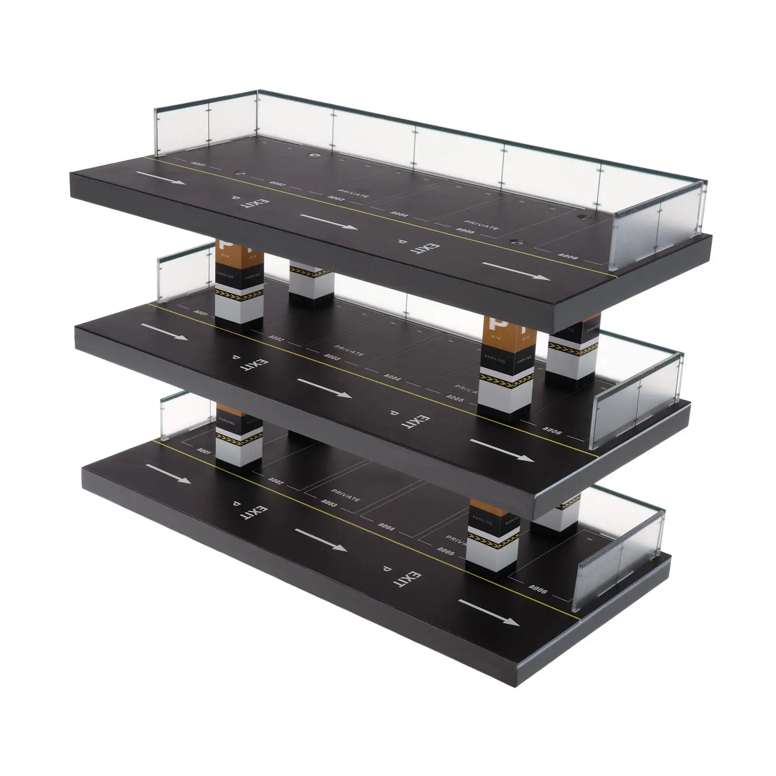 

1/64 Parking Lot Scene Display Case Ornaments Mini Model Car Storage Box