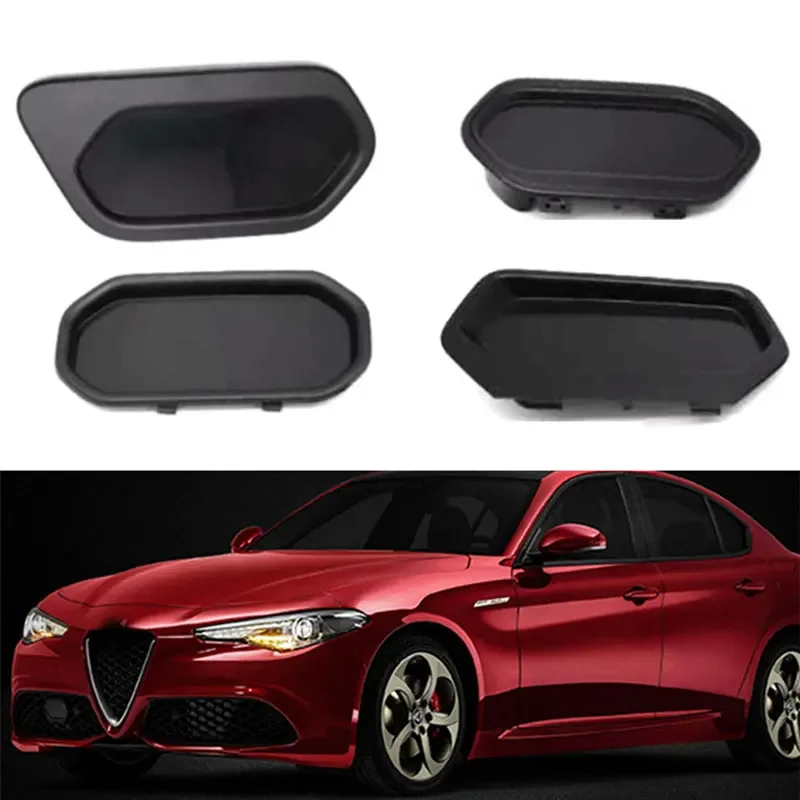 

Front Bumper Radar ACC Bezel Air Mesh Cover Grille Molding Panel Cap Trailer Lid For Alfa Romeo Giulia Stelvio