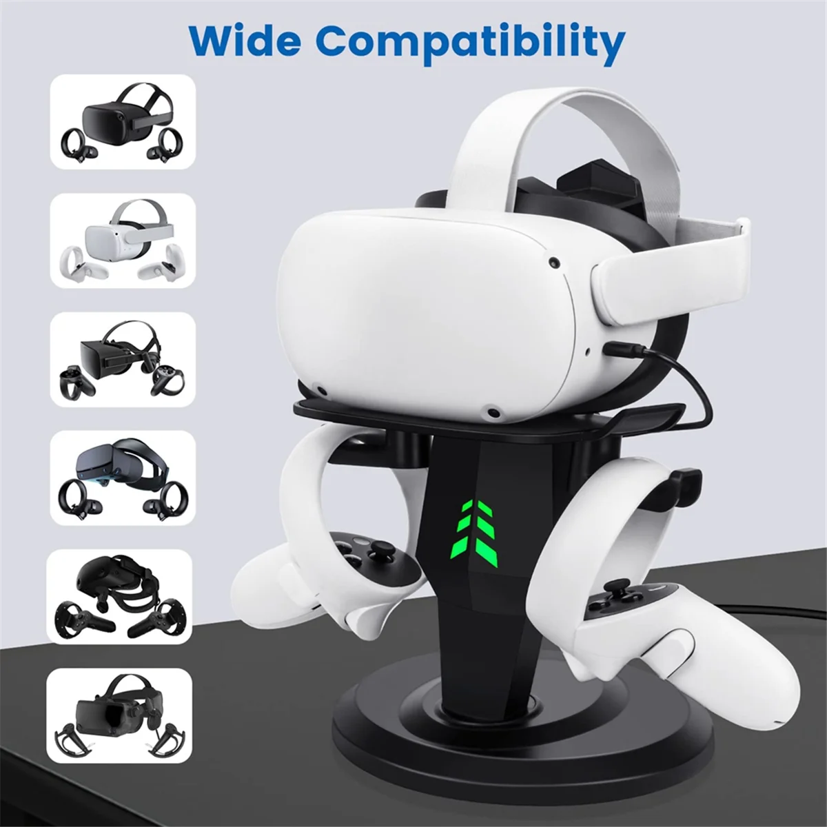 Подставка для VR док-станция зарядки гарнитуры подставка VR-дисплея Meta/Oculus Quest 2