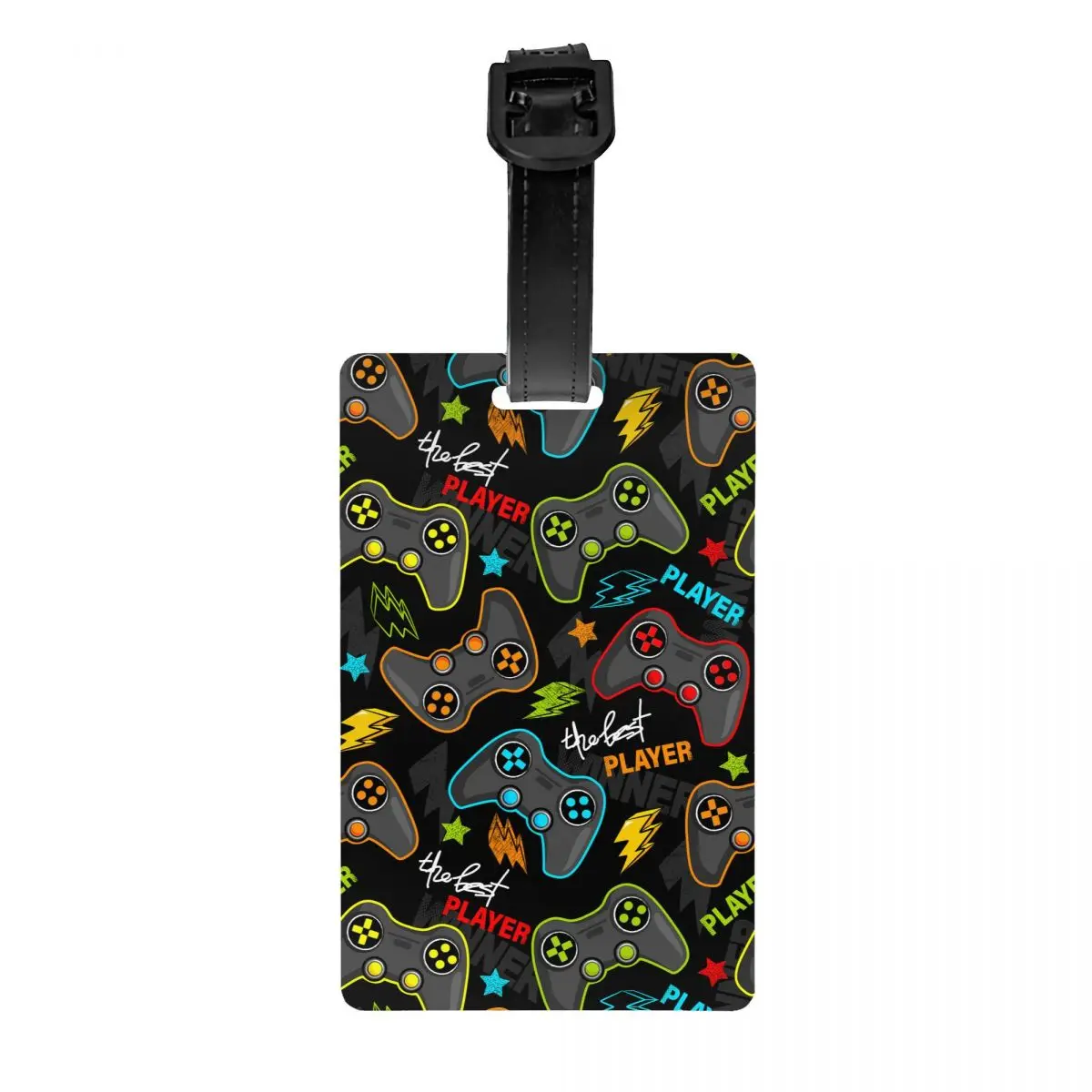 Багажная бирка с игровым контроллером на заказ именной картой подарок для