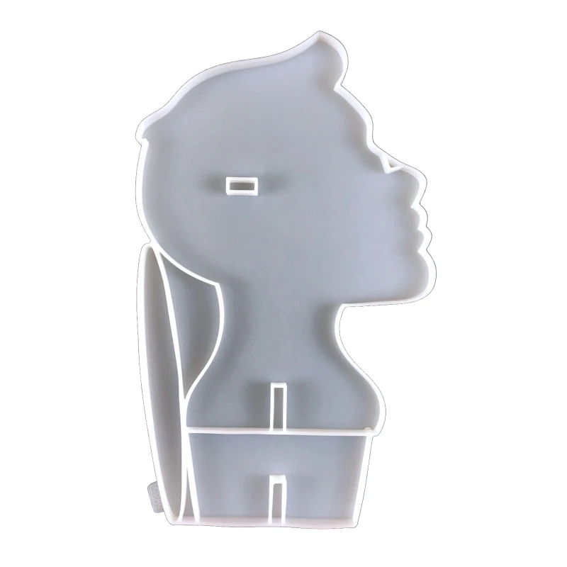 

Head Shape Shelf Mold Silicone Jewelry Display Stand Resin Mould for Epoxy Resin Casting Storage Rack Organizer