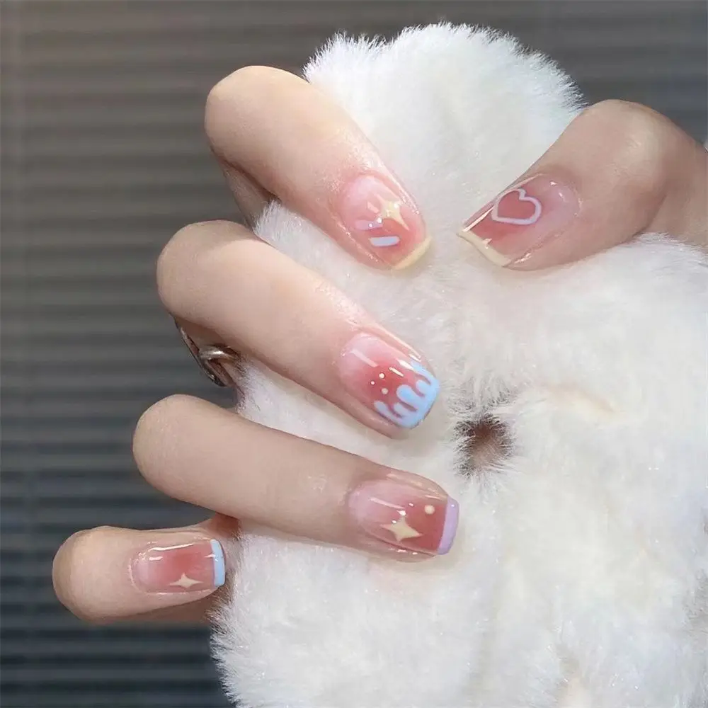 24 шт. самоклеящиеся гелевые наклейки для ногтей