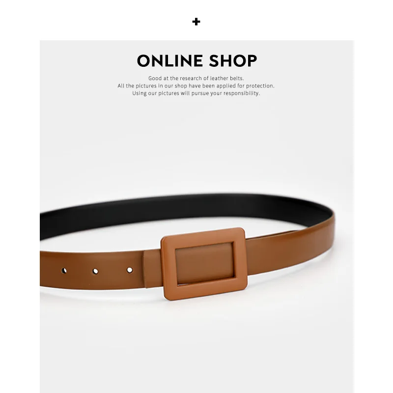 Wide Belt Women Genuine Leather Brown Retro Fashion Waist Seal Decoration with Dress Suit Simple Pants |