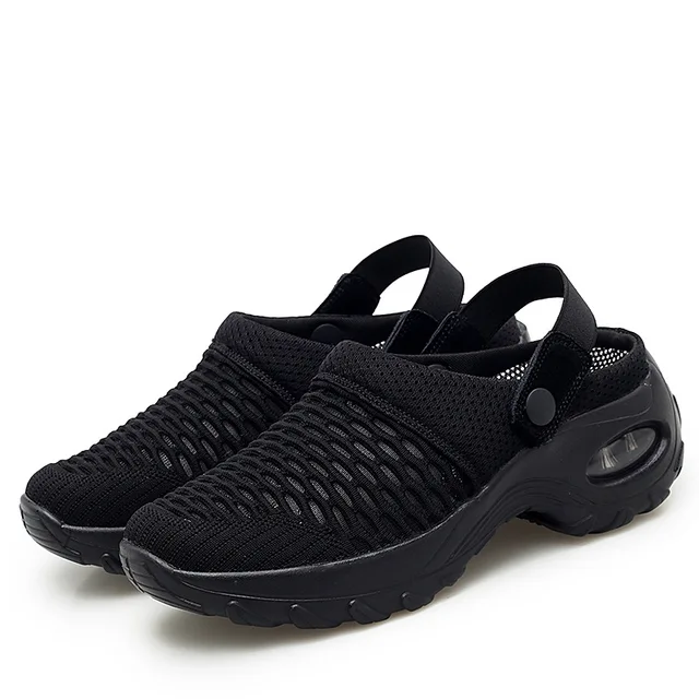 Summer Gladiator Sandals Slippers Women Casual Sneaker Loafer Breathable  Mesh Air Cushion Slipper Design Adjustable Beach Shoes - купить по выгодной  цене | AliExpress
