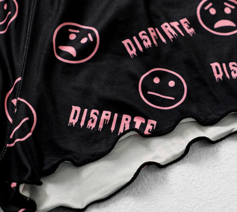 Cartoon Printed Pajamas Women's Vest Shorts Short Style Nightdress Suit Stylish Sexy Two-piece Pajamas Home Clothes Suit