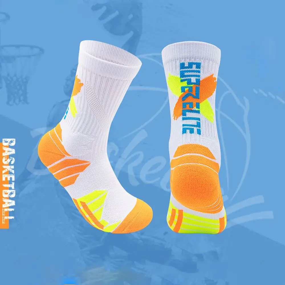 

Comfortable Japanese Simple Fashion Unisex Sport Hosiery Man Basketball Socks Towel Socks Korean Style Socks