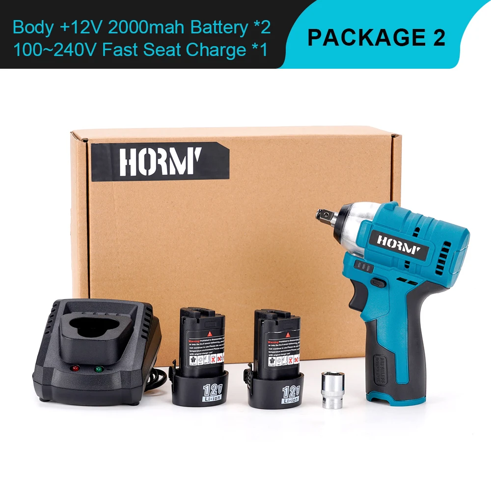 

Бесщеточная аккумуляторная отвертка Hormy 12В 120 Н.М 3/8"