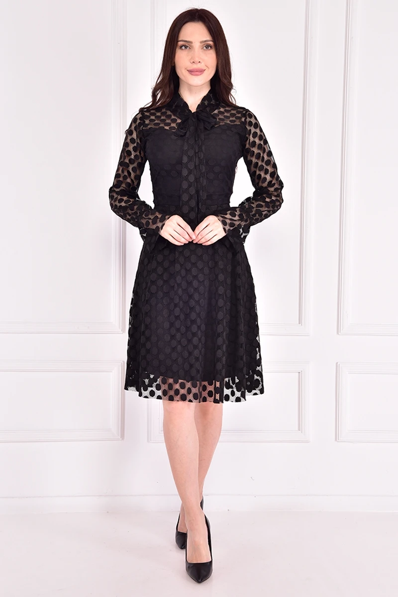 

Gauze Dress Black Women's Dress Party Dresses Elegant Dresses For Women Clothes Designer Dress Woman Robe Dresses ZNG3087