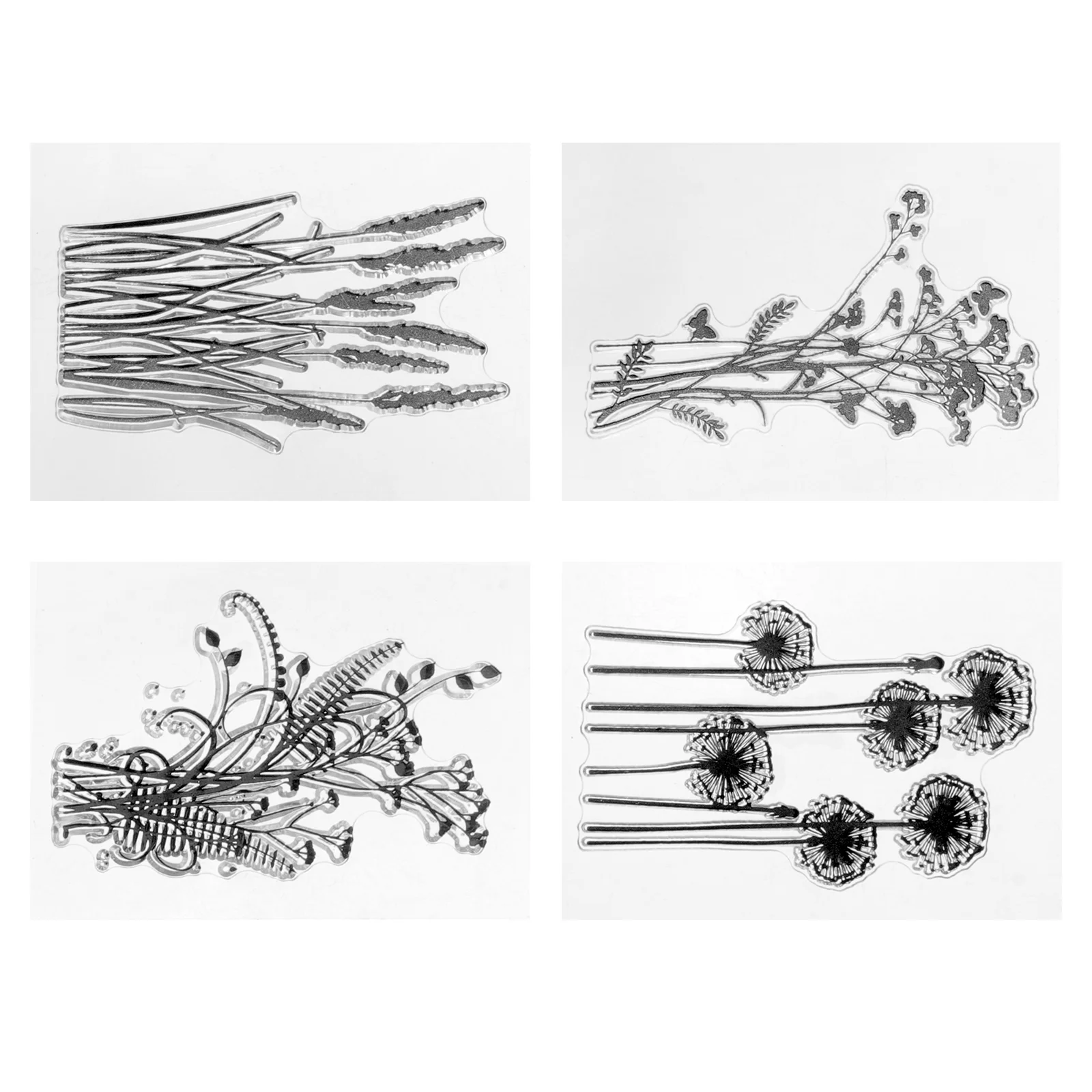 

Clear Rubber Stampset Transparent Diy Wood Flower Mounted Floral Clingcrafting Die Cuts Number Pattern Silicone Patterns Dies