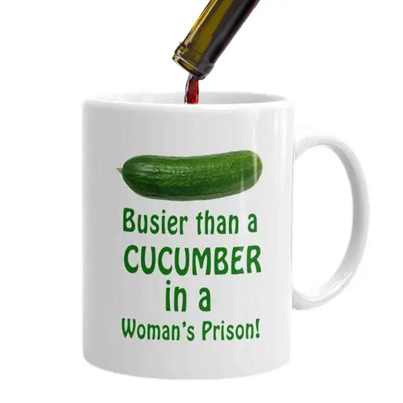 

350ML Cucumber Mug Heat Sensitive Drinking Mug Coffee Cup Breakfast Milk Mug Porcelain Home Decoration Children Birthday Gifts