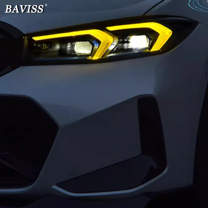 Дневные фонари BAVISS для BMW 3 серии G20 LCI G21 i3 Euro 2023 DRL Цветные ежедневного дальнего