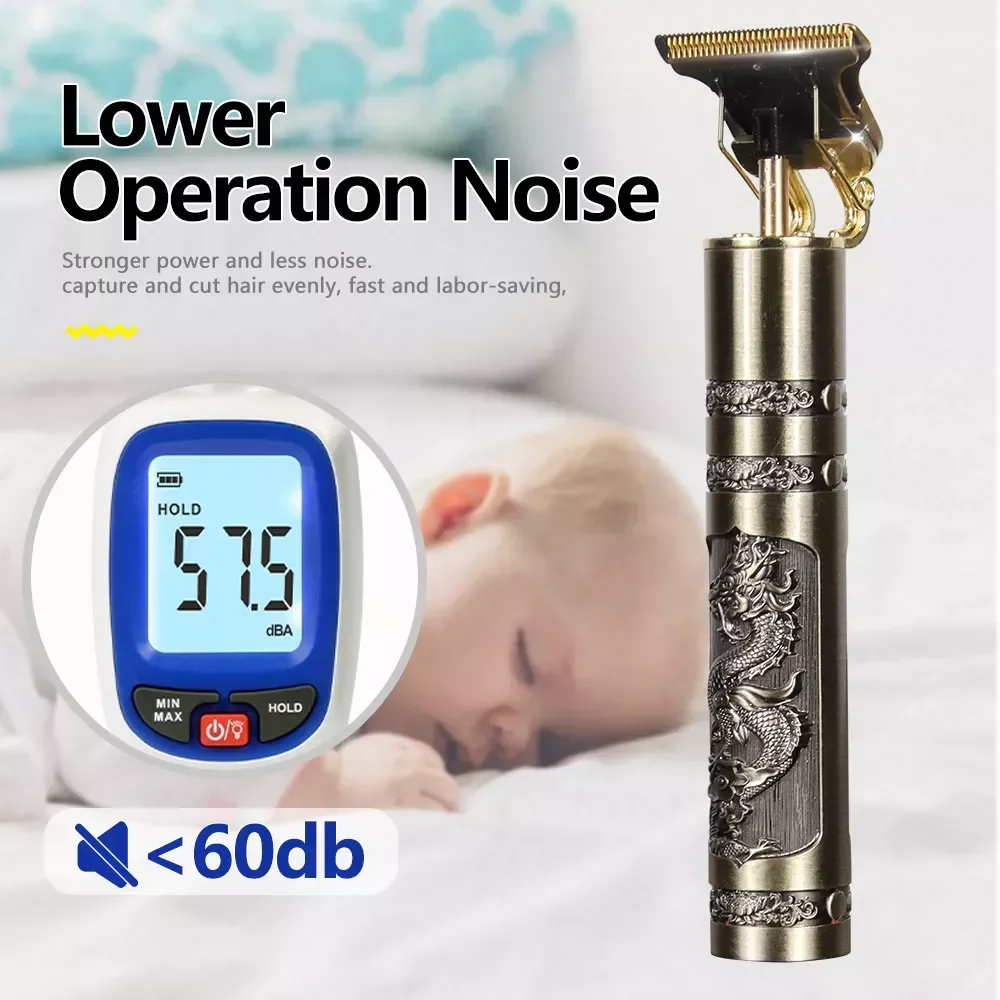 

Машинка для стрижки волос NEW2023 T9, профессиональный триммер для бороды с зарядкой от USB, Мужская бритва, Парикмахерская