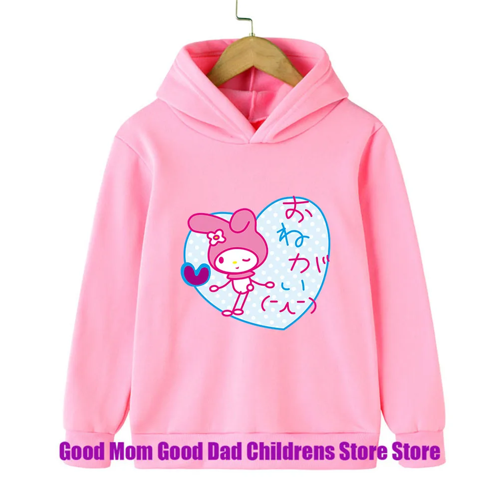 Толстовка С Капюшоном Disney Melody Sanrio Kuromi Хлопковая Унисекс Повседневная Удобная